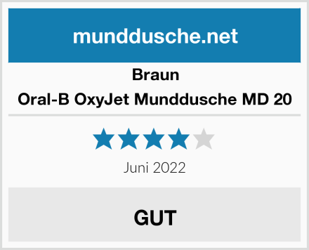 Braun Oral-B OxyJet Munddusche MD 20 Test